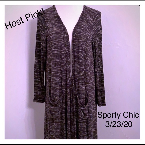 LuLaRoe Sweaters - Host Pick! ❤️ Black LulaRoe Sarah Duster Cardigan